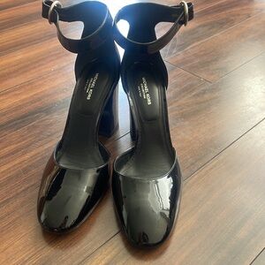 Michael Kors collection black patent leather heels